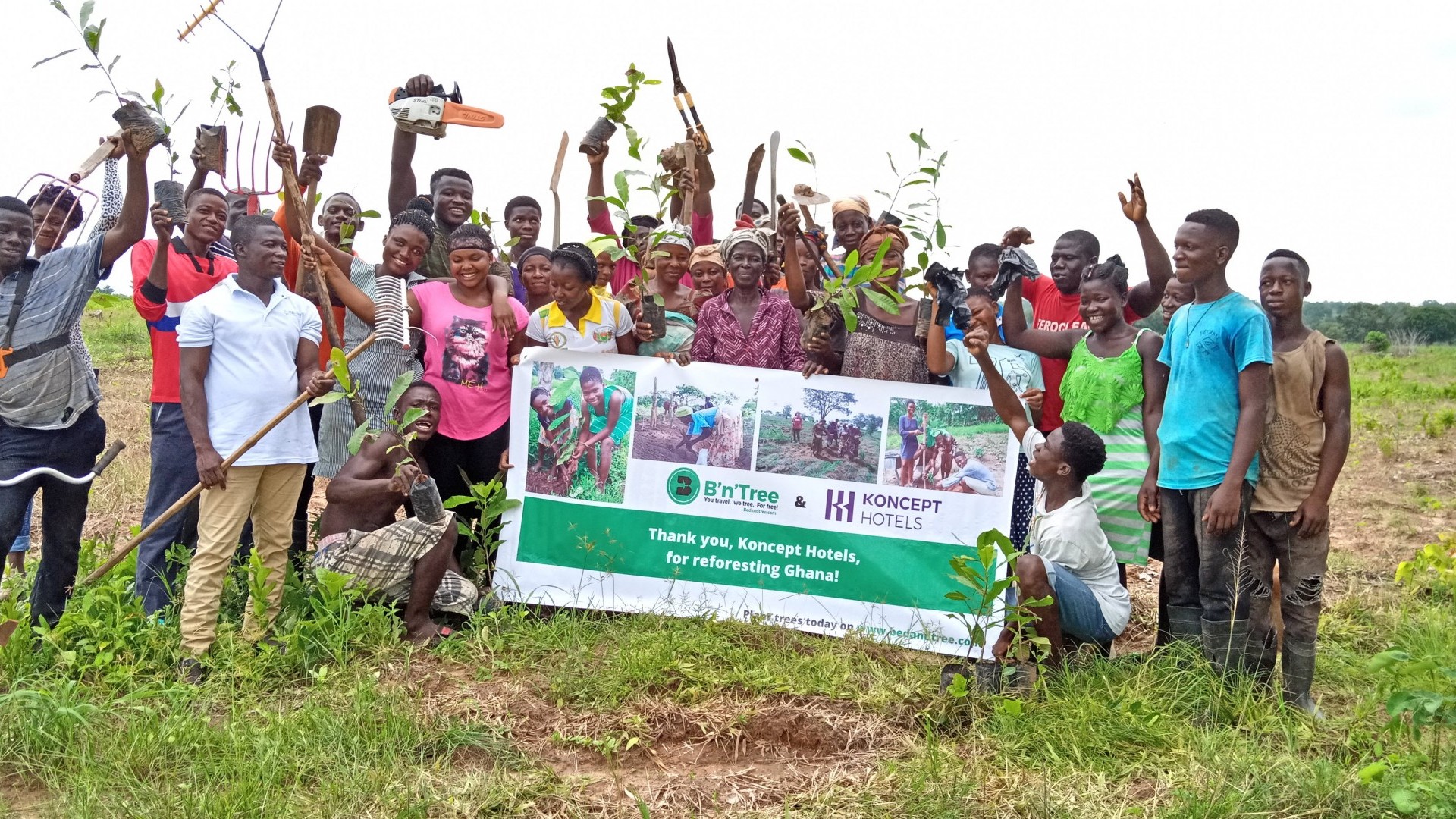 Team members in Ghana