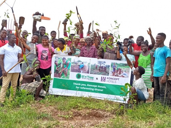 Teammitglieder in Ghana