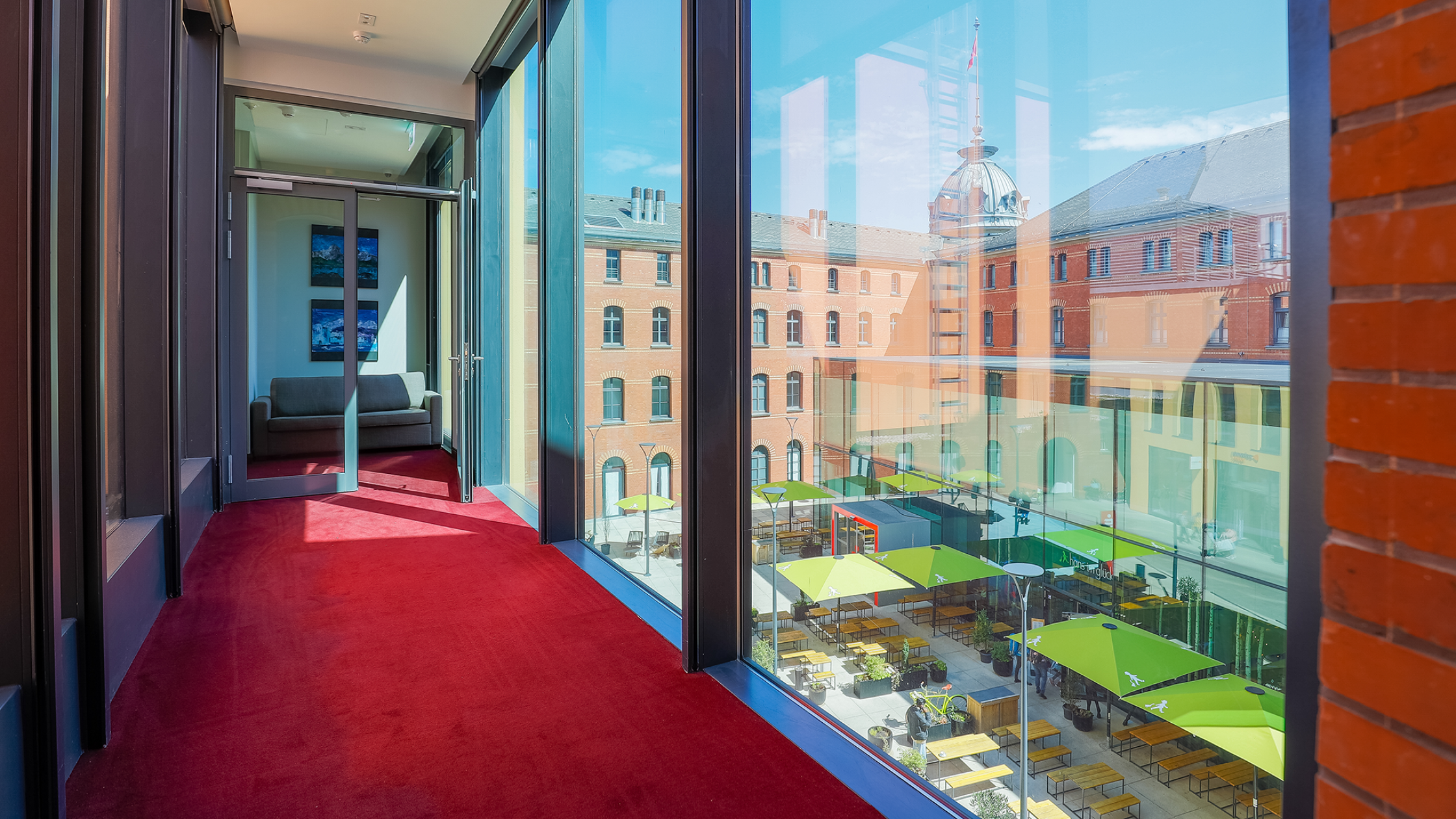 Blick in den Innenhof des Hotel Alte Post