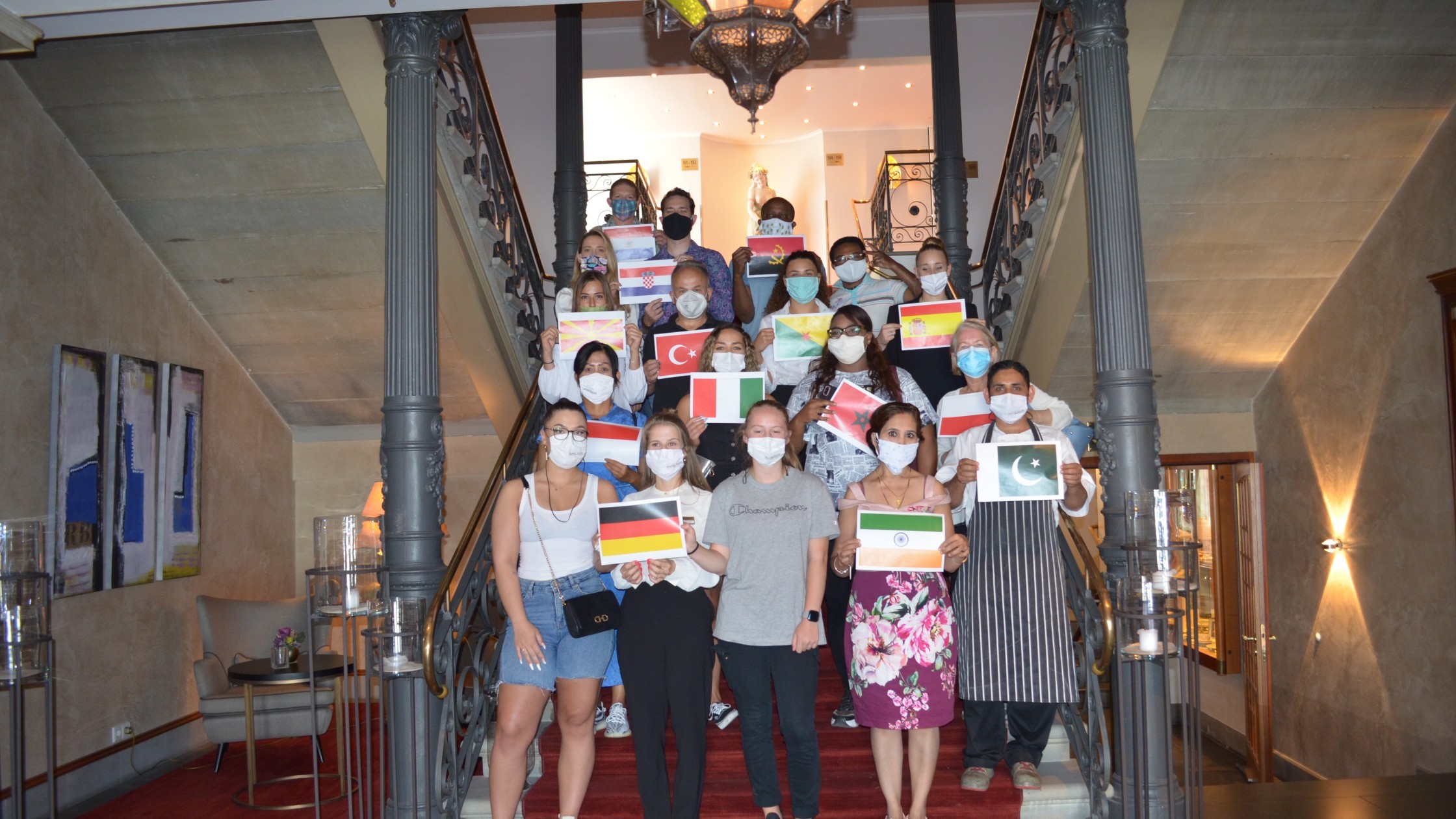 International Team from Different Countries